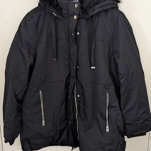 Dex Black Hooded Jacket